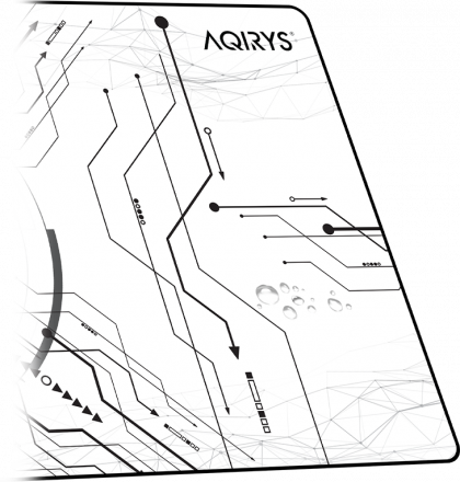 Игровой коврик для мыши Gruis White XL - купить геймерскую периферию AQIRYS