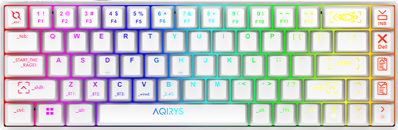 Игровая клавиатура AQIRYS MIRA WHITE 